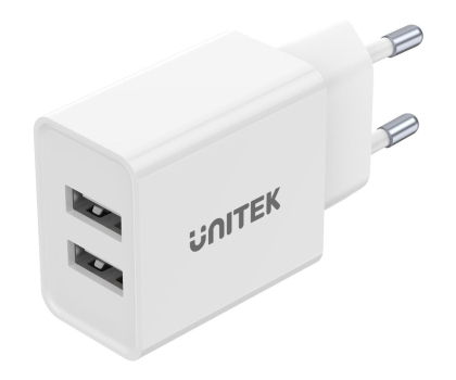 Ładowarka i akumulator UNITEK Ładowarka sieciowa 2x USB (12W) P1113A-EU